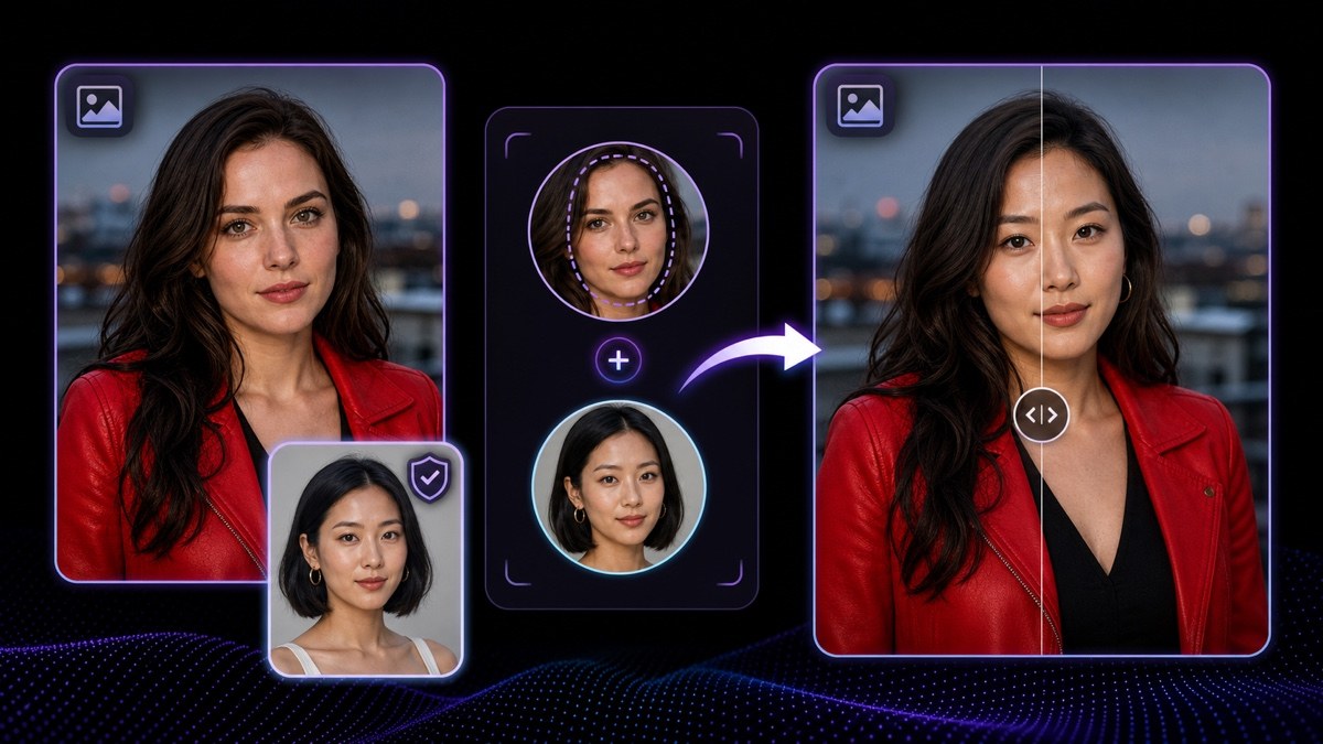 如何用 AI 给照片换脸——VisionStory 分步指南
